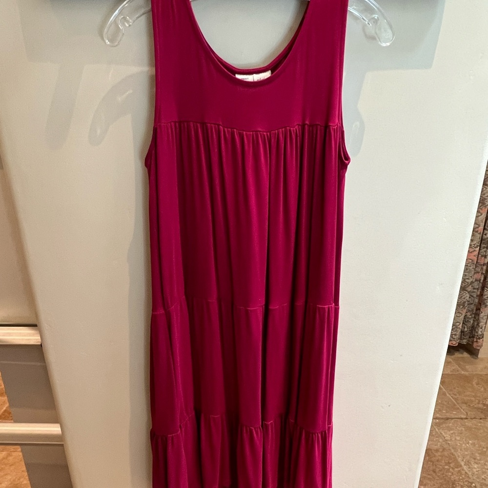 Pretty cotton and poly tank dress